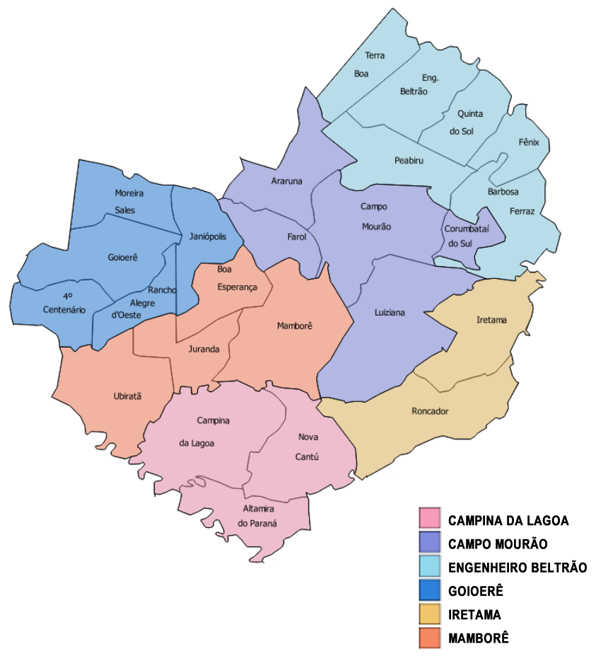 Mapa URS de Campo Mourão