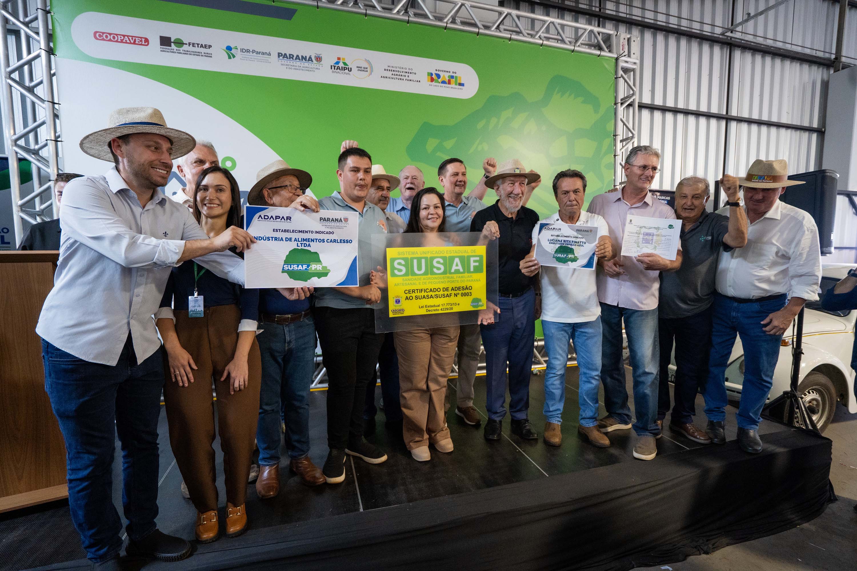 Agroindústrias familiares recebem certificação do Susaf durante o Show Rural