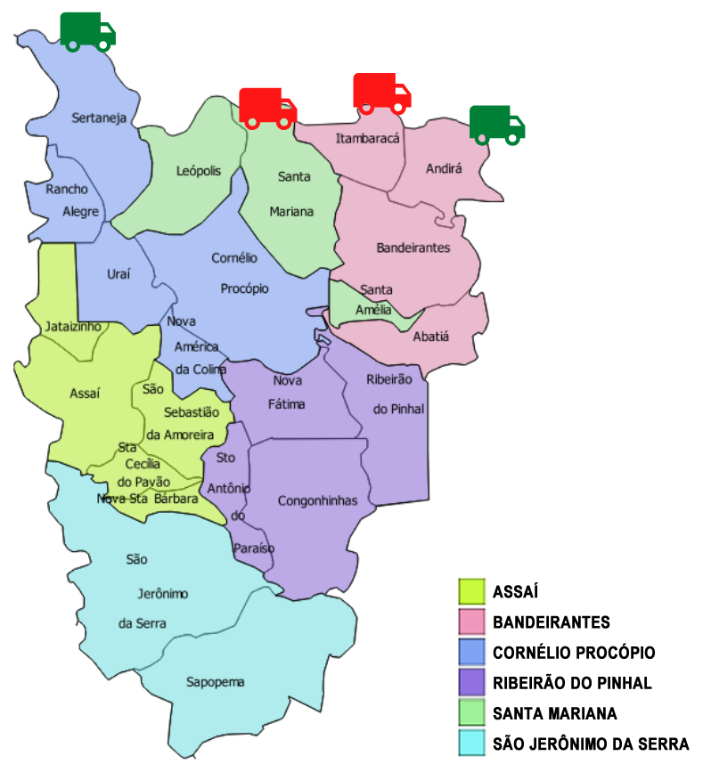 Mapa URS de Cornélio Procópio