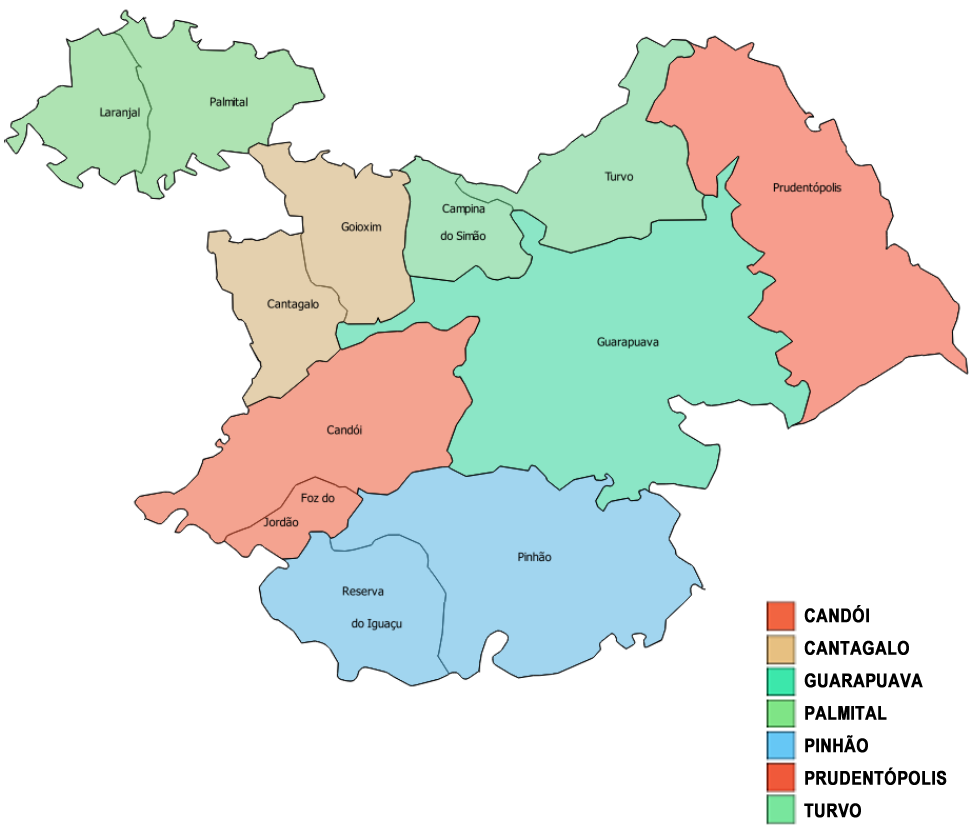 Mapa URS de Guarapuava