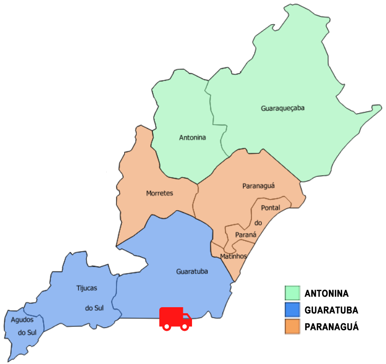 Mapa URS de Paranaguá