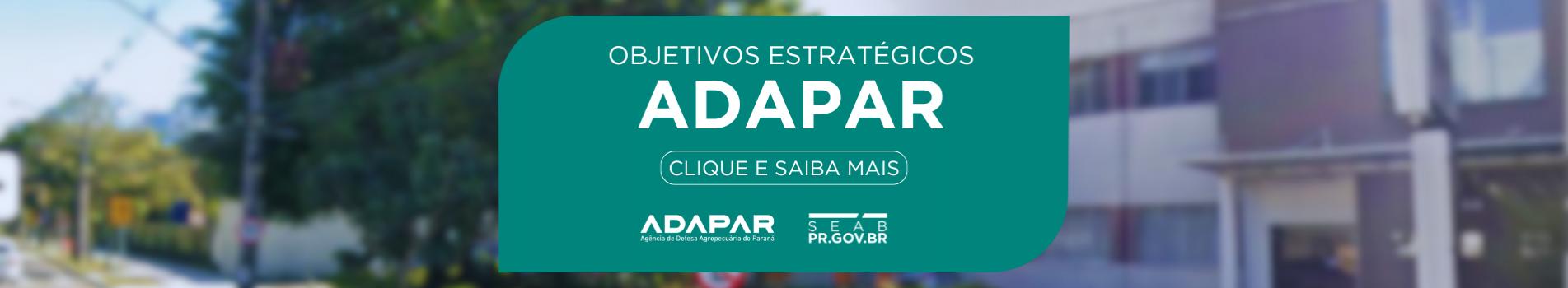 Objetivos estratégicos da  Adapar