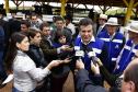 Governador Beto Richa lança junto com o secretário da Agricultura e do Abastecimento, Norberto Ortigara e o diretor presidente da Adapar, Inácio Kroetz, Campanha Estadual de Vacinação contra Febre Aftosa de 2014. Campo Magro, 30-04-14