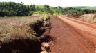 Erosão em estrada rural