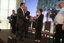 O governador Carlos Massa Ratinho Junior e a ministra da Agricultura, Pecuária e Abastecimento, Tereza Cristina, anunciam nesta terça-feira (15),  no Palácio Iguaçu, em Curitiba, a suspensão das campanhas de vacinação contra febre aftosa em rebanhos bovinos e de bufalinos no Paraná.  Curitiba, 14/10/2019 - Foto: Geraldo Bubniak/AEN