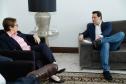 O governador Carlos Massa Ratinho Junior e a ministra da Agricultura, Pecuária e Abastecimento, Tereza Cristina, anunciam nesta terça-feira (15),  no Palácio Iguaçu, em Curitiba, a suspensão das campanhas de vacinação contra febre aftosa em rebanhos bovinos e de bufalinos no Paraná.  Curitiba, 14/10/2019 - Foto: Geraldo Bubniak/AEN