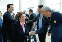 O governador Carlos Massa Ratinho Junior e a ministra da Agricultura, Pecuária e Abastecimento, Tereza Cristina, anunciam nesta terça-feira (15),  no Palácio Iguaçu, em Curitiba, a suspensão das campanhas de vacinação contra febre aftosa em rebanhos bovinos e de bufalinos no Paraná.  Curitiba, 14/10/2019 - Foto: Geraldo Bubniak/AEN