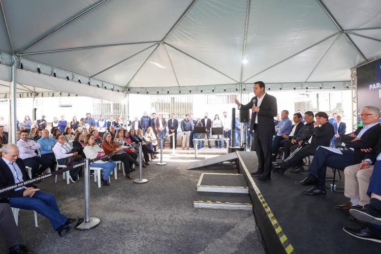 Governador Carlos Massa Ratinho Junior entrega 110 veículos para Adapar e faz 14 milhões de investimentos. Foto: Gilson Abreu/Aen