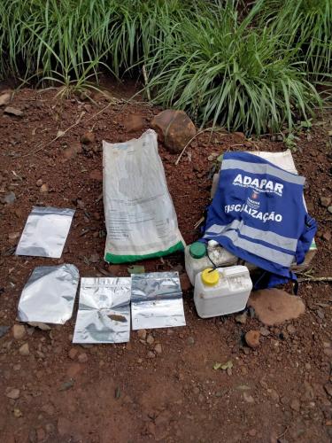 Ação com apoio da Adapar apreende agrotóxicos no Sudoeste