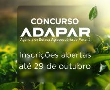 Inscrições para novo concurso público da Adapar terminam nesta quarta-feira
