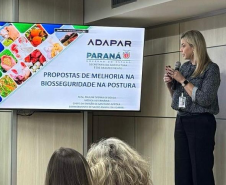 Adapar participa de reunião nacional sobre biosseguridade de granjas avícolas em Brasília