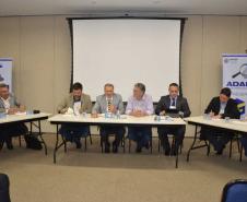 Representantes do Paraná, Santa Catarina, Rio Grande do Sul, São Paulo, Mato Grosso do Sul e Minas Gerais durante o Fórum Nacional dos Executores de Sanidade Agropecuária (Fonesa) Regional Sul.