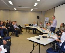 Representantes do Paraná, Santa Catarina, Rio Grande do Sul, São Paulo, Mato Grosso do Sul e Minas Gerais durante o Fórum Nacional dos Executores de Sanidade Agropecuária (Fonesa) Regional Sul.