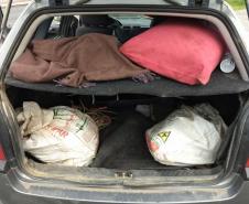 Em Rio Azul PR, agrotóxicos contrabandeados foram  apreendidos por policiais do Serviço Reservado 8º CIA e autuações administrativas foram lavradas por ficais da  Adapar.