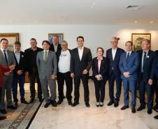 O governador Carlos Massa Ratinho Junior e a ministra da Agricultura, Pecuária e Abastecimento, Tereza Cristina, anunciam nesta terça-feira (15),  no Palácio Iguaçu, em Curitiba, a suspensão das campanhas de vacinação contra febre aftosa em rebanhos bovinos e de bufalinos no Paraná.  Curitiba, 14/10/2019 - Foto: Geraldo Bubniak/AEN