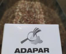 Caixa com a amostra de fertilizante