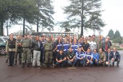 Equipe integrada Mapa-SFA/PR/Adapar/Ibama/IAP/Força Verde que atuou na apreensão de agrotóxicos contrabandeados