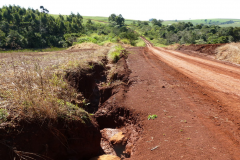 Erosão em estrada rural