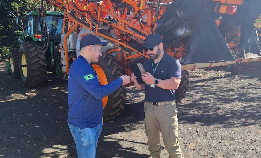Adapar realiza Operação Agro+ no Noroeste para otimizar aplicação de agrotóxicos