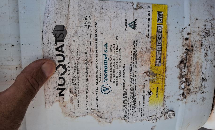 Adapar e Mapa realizam ação de coleta de agrotóxicos ilegais em Cidade Gaúcha