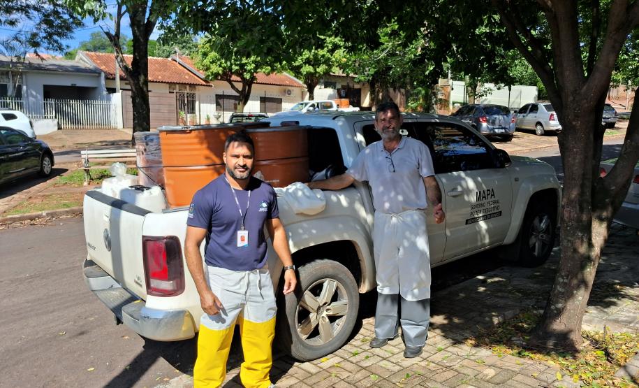 Adapar e Mapa realizam ação de coleta de agrotóxicos ilegais em Cidade Gaúcha