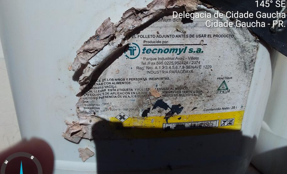 Adapar e Mapa realizam ação de coleta de agrotóxicos ilegais em Cidade Gaúcha