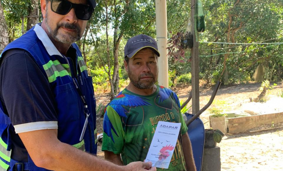 Com 414 fiscalizações, Adapar finaliza operação contra influenza aviária no Litoral