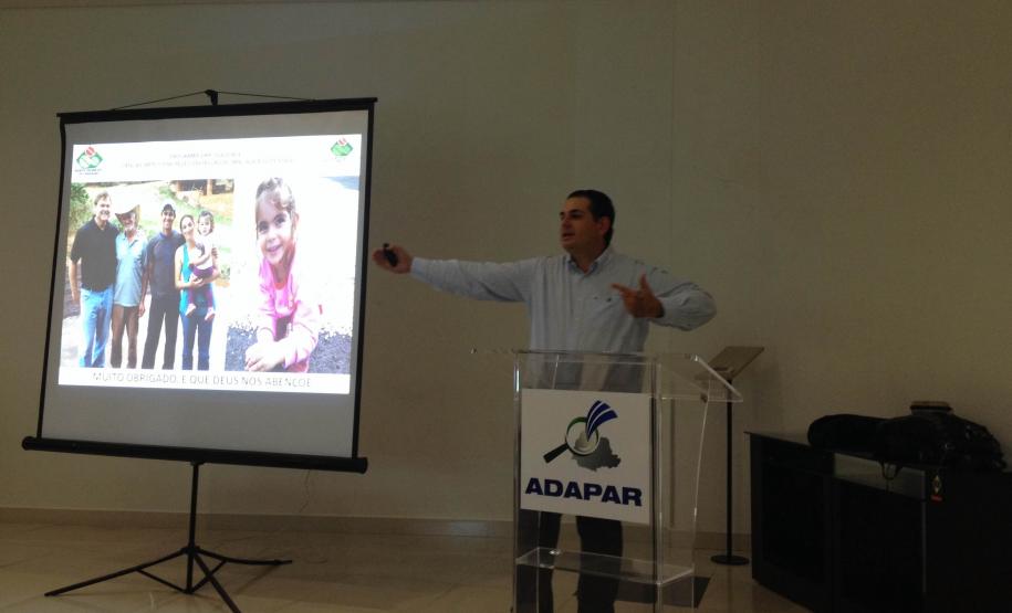 Palestra proferida pelo engenheiro agrônomo e empresário Luiz Roberto Saldanha Rodrigues, que abordou o tema "como pensa, interpreta e age o ser humano frente a um fato ou desafio colocados sob sua perspectiva".