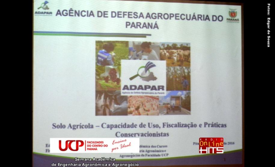Adapar participa da 1º Semana Acadêmica da UCP em Pitanga