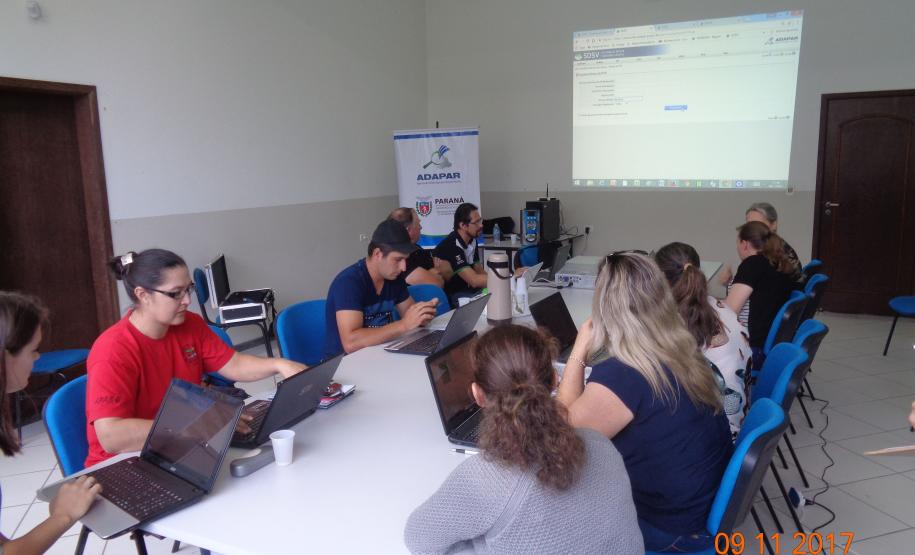 Adapar Promove Treinamento para Emissão de Permissão de Trânsito Vegetal eletrônica no Litoral.