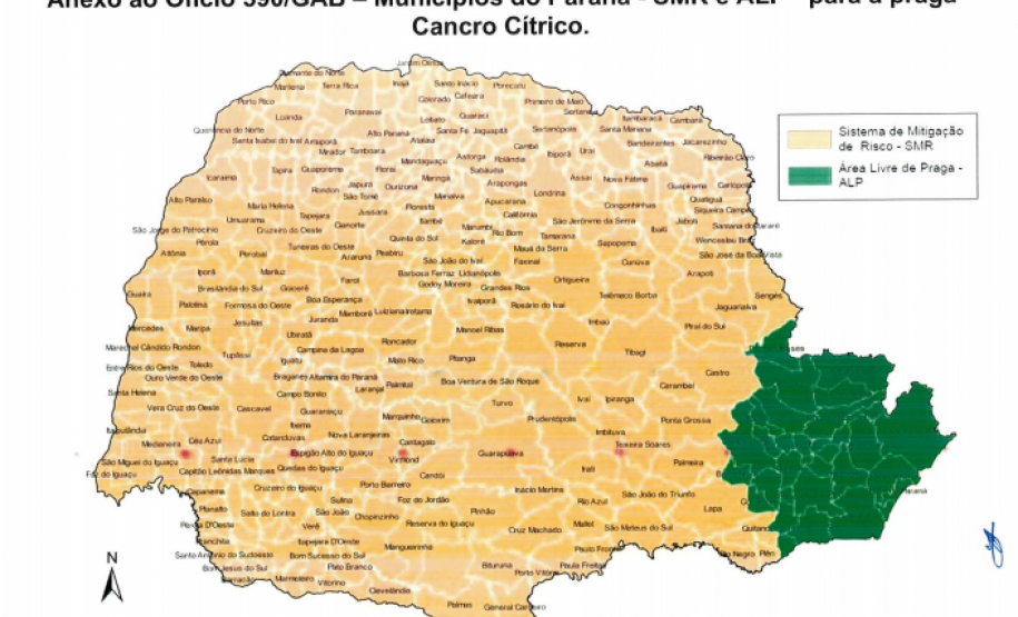 Paraná Conquista Status Sanitário Diferenciado para Cancro Cítrico
