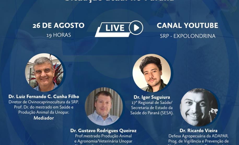 Live: Situação atual da raiva dos herbívoros no Paraná Live: Situação atual da raiva dos herbívoros no Paraná